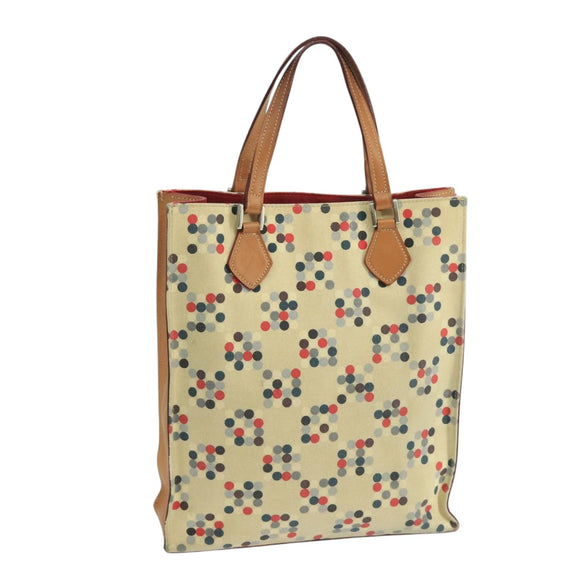 BURBERRY Blue Label Tote Bag Canvas Beige Auth ti2494