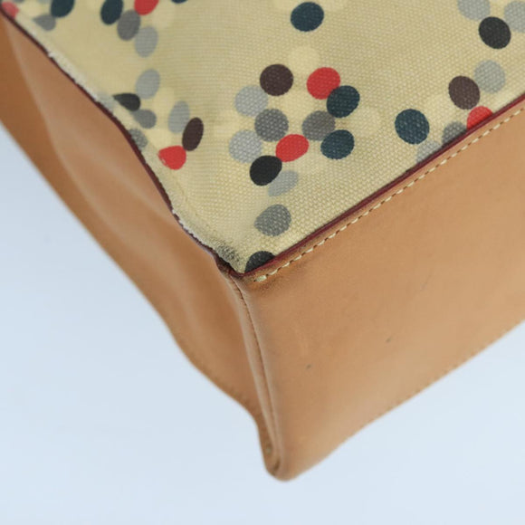 BURBERRY Blue Label Tote Bag Canvas Beige Auth ti2494