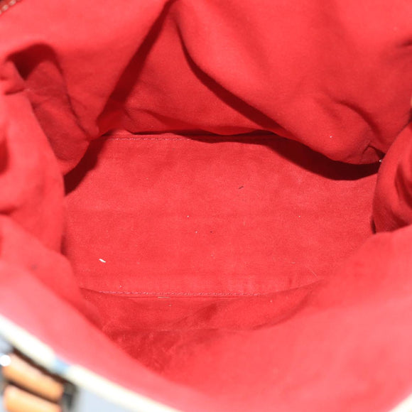 BURBERRY Blue Label Tote Bag Canvas Beige Auth ti2494