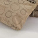 Salvatore Ferragamo Waist bag Canvas Beige Auth ti2497-15