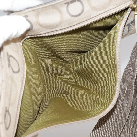 Salvatore Ferragamo Waist bag Canvas Beige Auth ti2497