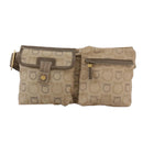 Salvatore Ferragamo Waist bag Canvas Beige Auth ti2497-13