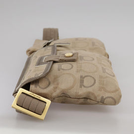 Salvatore Ferragamo Waist bag Canvas Beige Auth ti2497 - 0