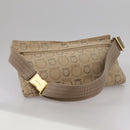 Salvatore Ferragamo Waist bag Canvas Beige Auth ti2497-6