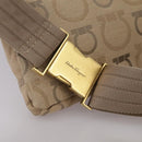 Salvatore Ferragamo Waist bag Canvas Beige Auth ti2497-7