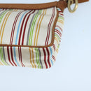 BALLY Accessory Pouch Nylon White Auth ti2505-9