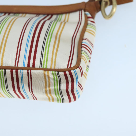 BALLY Accessory Pouch Nylon White Auth ti2505