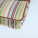 BALLY Accessory Pouch Nylon White Auth ti2505-15