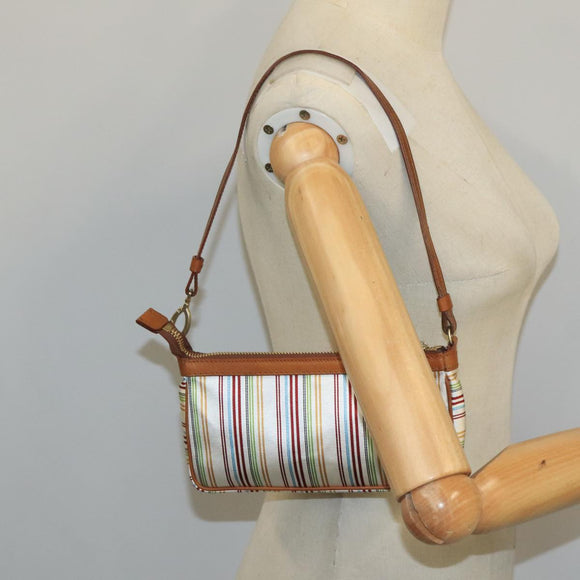 BALLY Accessory Pouch Nylon White Auth ti2505