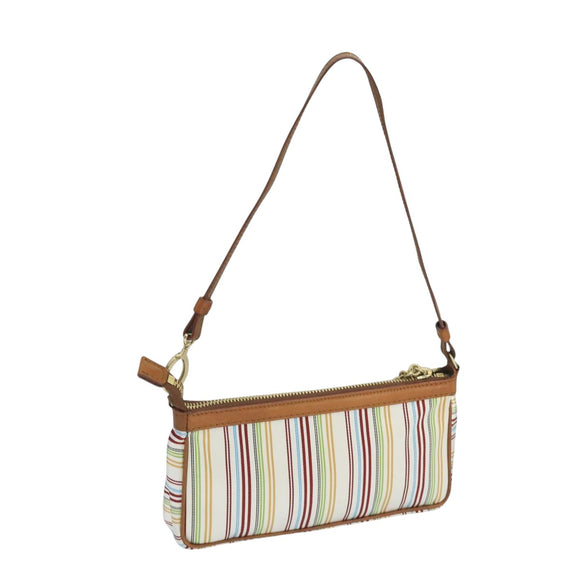 BALLY Accessory Pouch Nylon White Auth ti2505