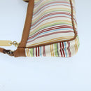 BALLY Accessory Pouch Nylon White Auth ti2505-3