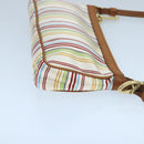 BALLY Accessory Pouch Nylon White Auth ti2505-4