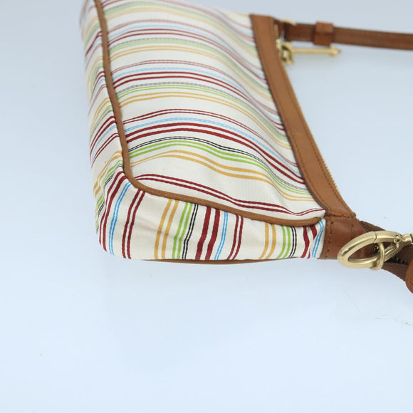 BALLY Accessory Pouch Nylon White Auth ti2505