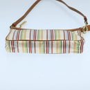 BALLY Accessory Pouch Nylon White Auth ti2505-5