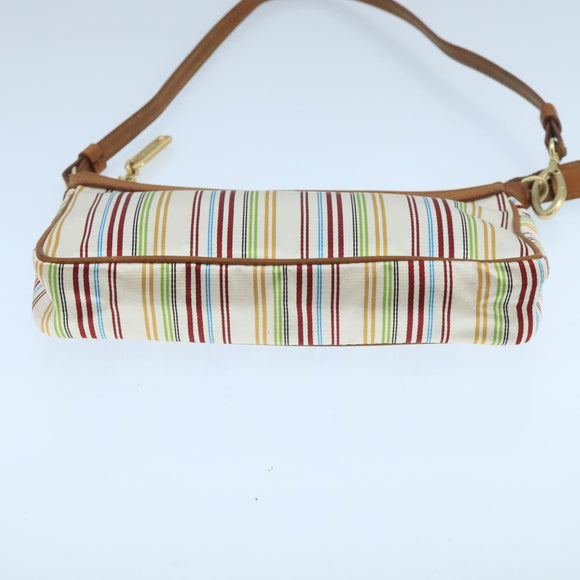 BALLY Accessory Pouch Nylon White Auth ti2505