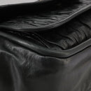 BALLY Shoulder Bag Leather Black Auth ti2506-9