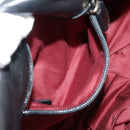 BALLY Shoulder Bag Leather Black Auth ti2506-21