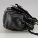 BALLY Shoulder Bag Leather Black Auth ti2506-5