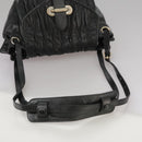 BALLY Shoulder Bag Leather Black Auth ti2506-7