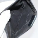 GUCCI GG Canvas Clutch Bag Leather 3Set Black Auth ti2507-17