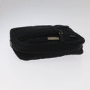 GUCCI GG Canvas Clutch Bag Leather 3Set Black Auth ti2507-5