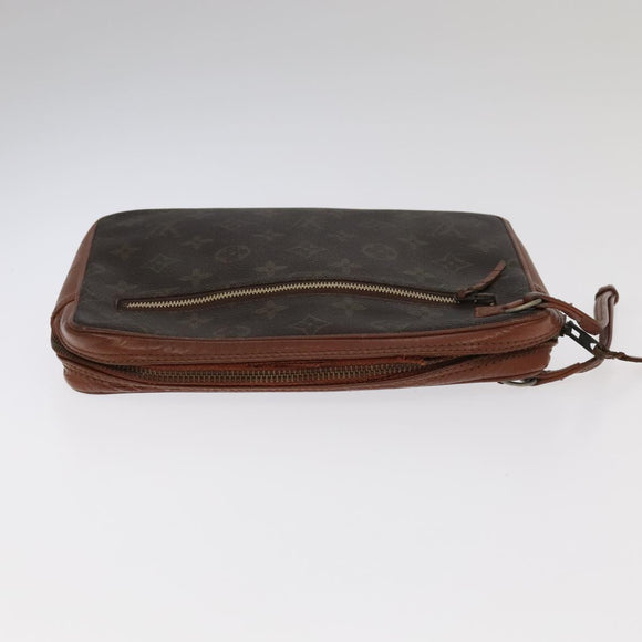 LOUIS VUITTON Monogram Clutch Bag 2 Set LV Auth ti2508