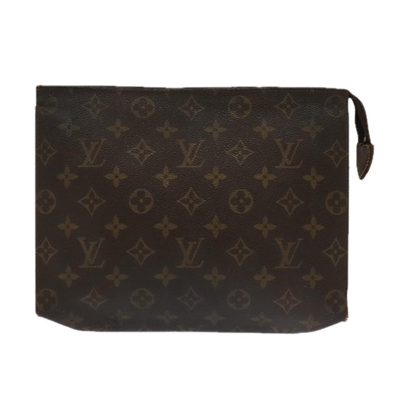 LOUIS VUITTON Monogram Clutch Bag 2Set LV Auth ti2508