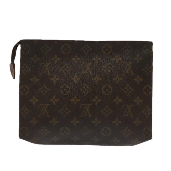 LOUIS VUITTON Monogram Clutch Bag 2Set LV Auth ti2508