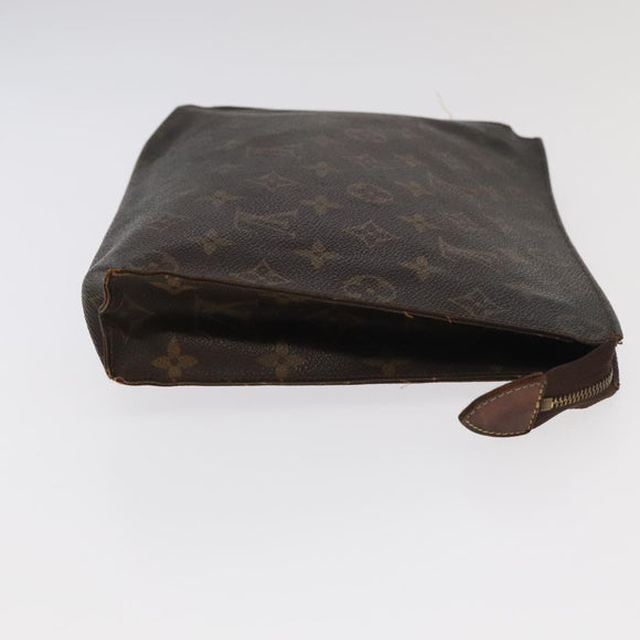 LOUIS VUITTON Monogram Clutch Bag 2Set LV Auth ti2508