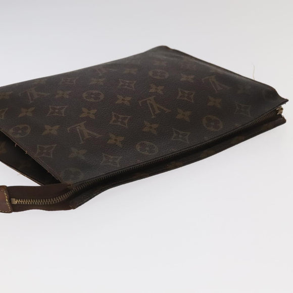 LOUIS VUITTON Monogram Clutch Bag 2Set LV Auth ti2508