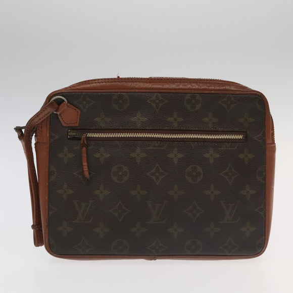 LOUIS VUITTON Monogram Clutch Bag 2Set LV Auth ti2508