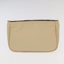 BURBERRY Nova Check Clutch Bag Leather Canvas 2Set Beige Brown Auth ti2509-11