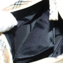 BURBERRY Nova Check Clutch Bag Leather Canvas 2Set Beige Brown Auth ti2509-17