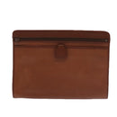 BURBERRY Nova Check Clutch Bag Leather Canvas 2 Set Beige Brown Auth ti2509-2