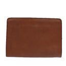 BURBERRY Nova Check Clutch Bag Leather Canvas 2Set Beige Brown Auth ti2509-3