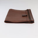 BURBERRY Nova Check Clutch Bag Leather Canvas 2Set Beige Brown Auth ti2509-4