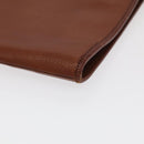 BURBERRY Nova Check Clutch Bag Leather Canvas 2 Set Beige Brown Auth ti2509-7