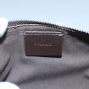 BALLY Accessory Pouch Canvas White Silver Auth ti2511-17