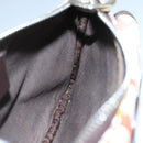 BALLY Accessory Pouch Canvas White Silver Auth ti2511-19