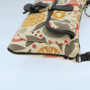 BALLY Accessory Pouch Canvas White Silver Auth ti2511-3