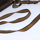 FENDI Zucca Canvas Shoulder Bag Brown Black Auth ti2513-8