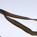 FENDI Zucca Canvas Shoulder Bag Brown Black Auth ti2513-9