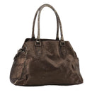 FENDI Hand Bag Leather Brown Auth ti2514-1