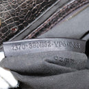 FENDI Hand Bag Leather Brown Auth ti2514-12