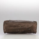 FENDI Hand Bag Leather Brown Auth ti2514-5