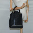 BURBERRY Golf Hand Bag Nylon Black Auth ti2520-19