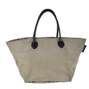 BURBERRY Blue Label Hand Bag Nylon Beige Auth ti2526-13