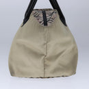 BURBERRY Blue Label Hand Bag Nylon Beige Auth ti2526-3