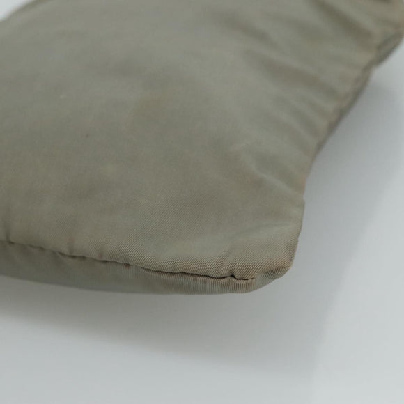 PRADA Shoulder Bag Nylon Gray Silver Auth ti2544