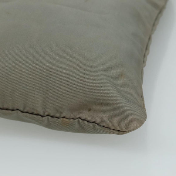 PRADA Shoulder Bag Nylon Gray Silver Auth ti2544